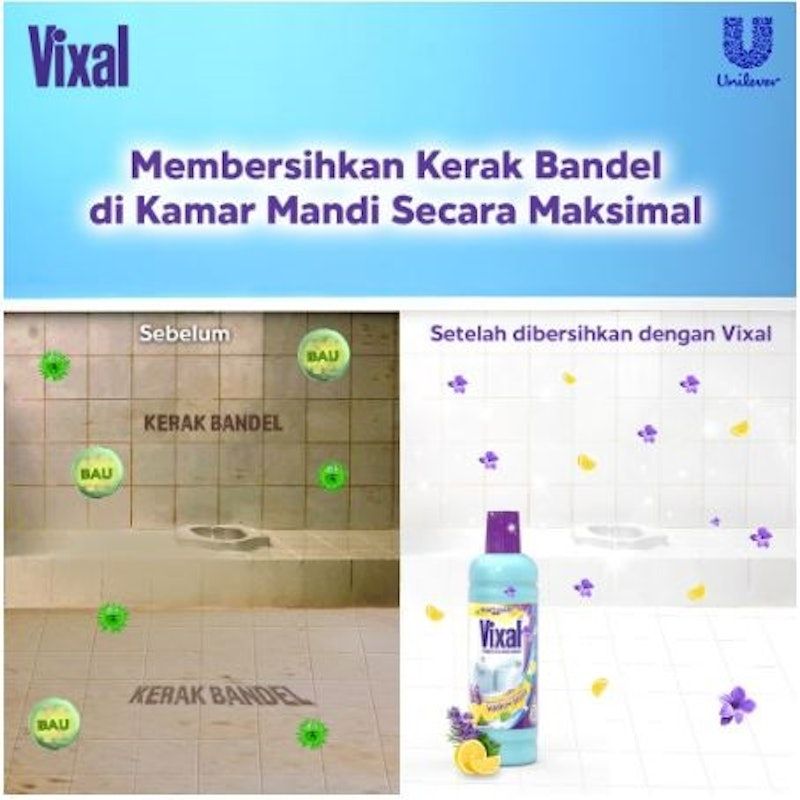 Vixal | Pembersih Kamar Mandi Kuat Harum