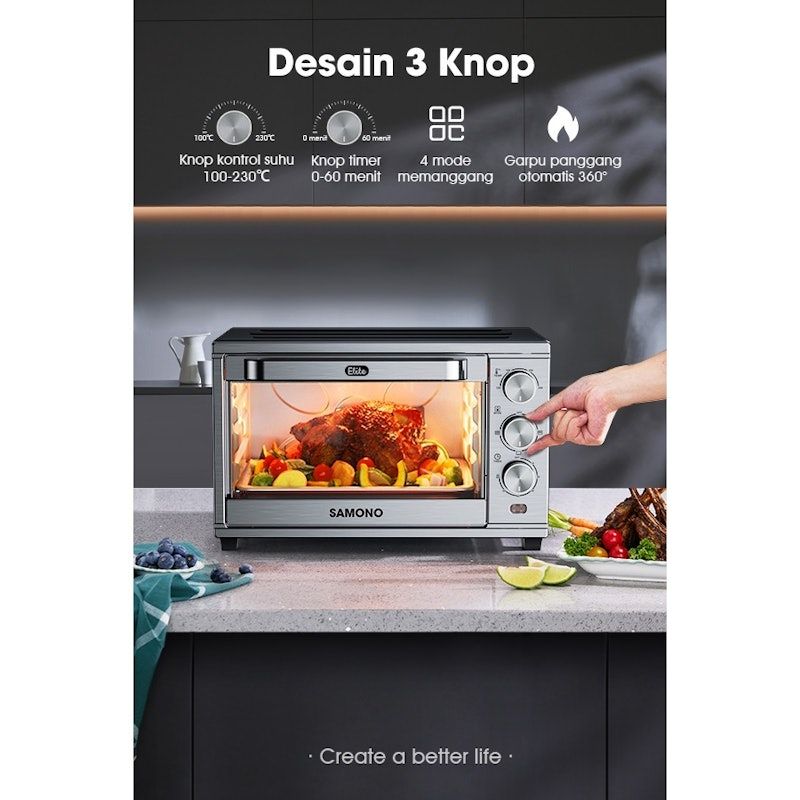 SAMONO Oven Listrik Low Watt 30 Liter