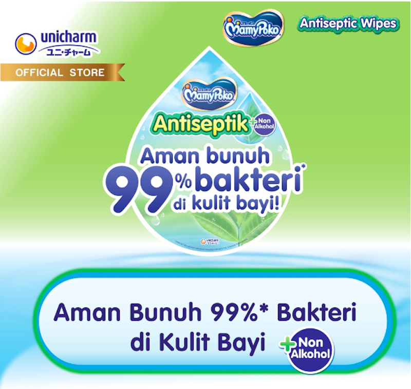 MamyPoko Tissue Basah Reguler Antiseptik
