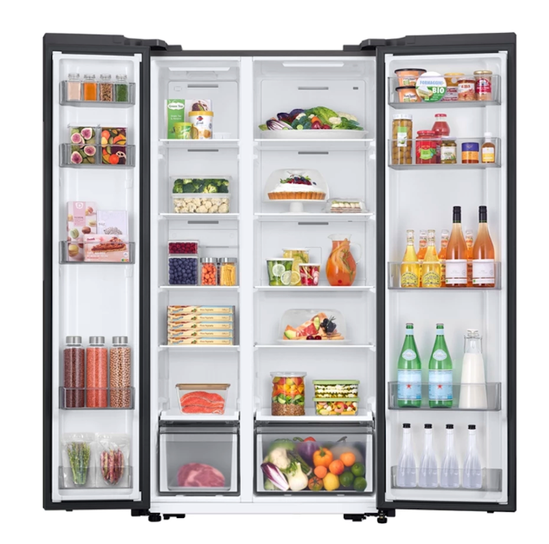 Samsung | 603L Refrigerator SBS SmartThings AI Energy Gentle Silver Matt