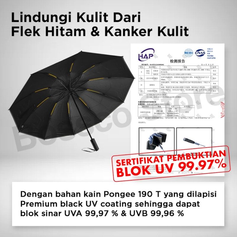 Payung Lipat Terbalik Otomatis
