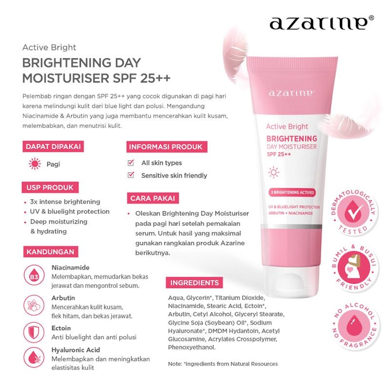 Azarine® | Active Bright Brightening Day Moisturiser SPF 25++