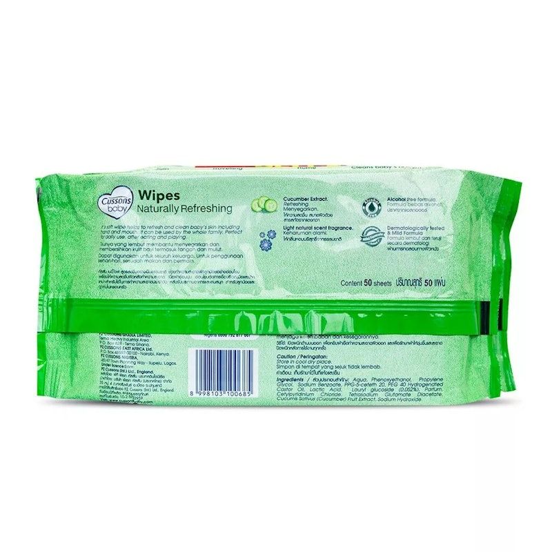 Hand and Mouth Wipes Naturally Refreshing