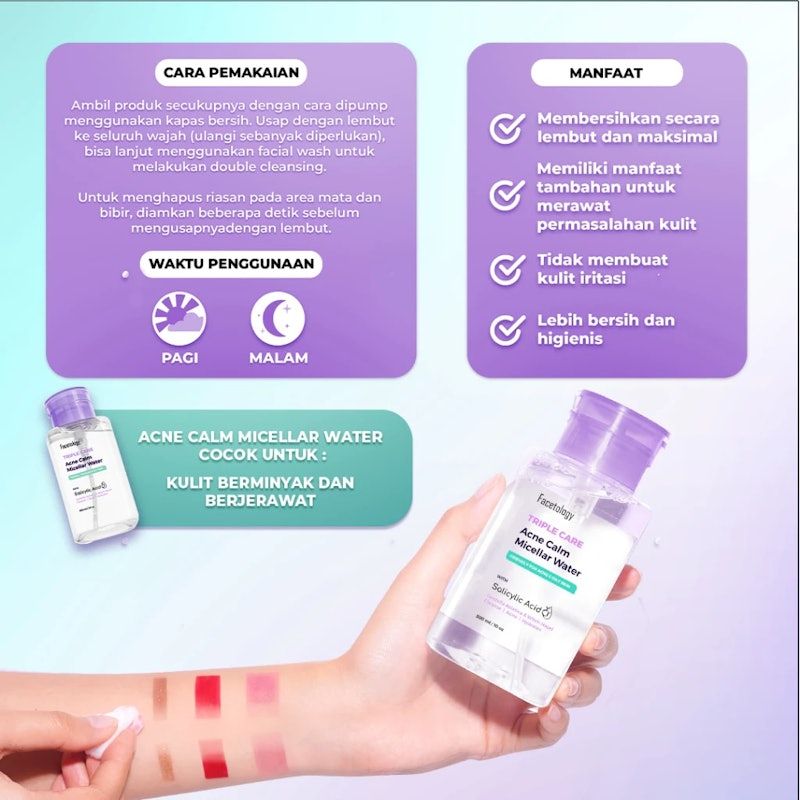 Facetology | Triple Care Acne Calm Micellar Water