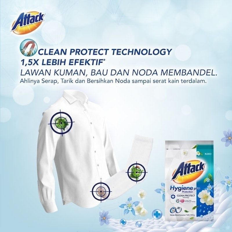 Attack | Hygiene Plus Deterjen Bubuk