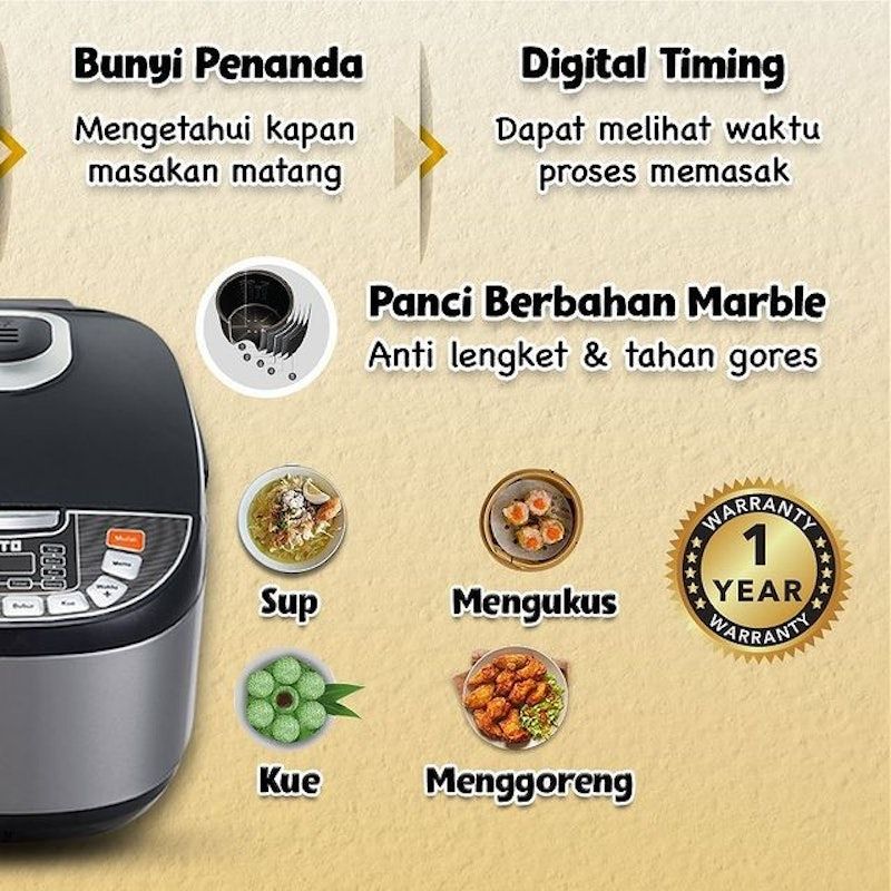 MITO Digital Rice Cooker 2L