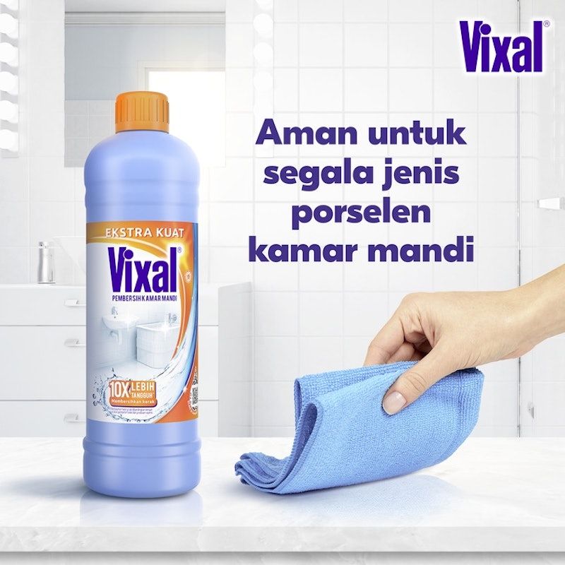 Vixal Pembersih Porselen & Kamar Mandi HCl Anti Kerak Bandel Ekstra Kuat
