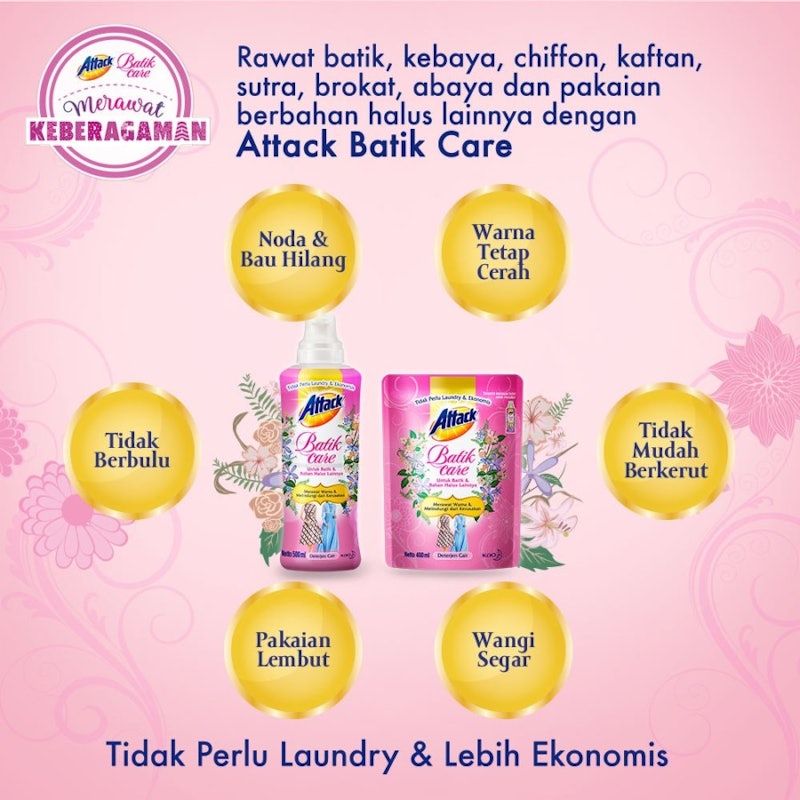 Attack | Deterjen Cair Batik Care