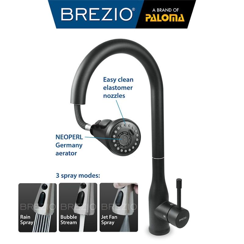 Brezio Bianca Single Lever Sink Tap