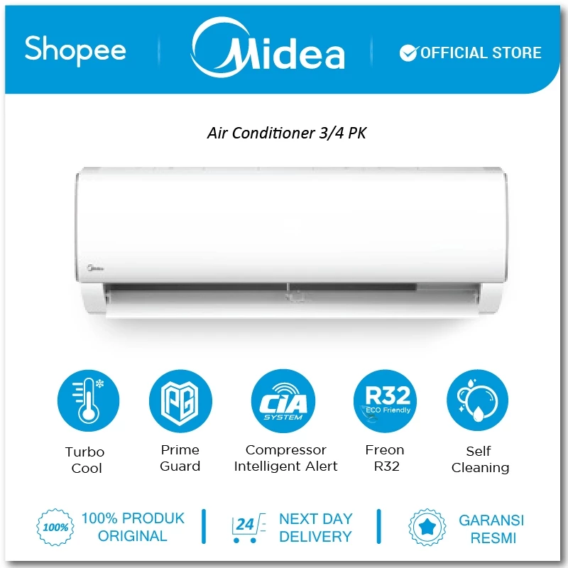 Midea | AC Standar 0.75 PK XtremeDura MSAF