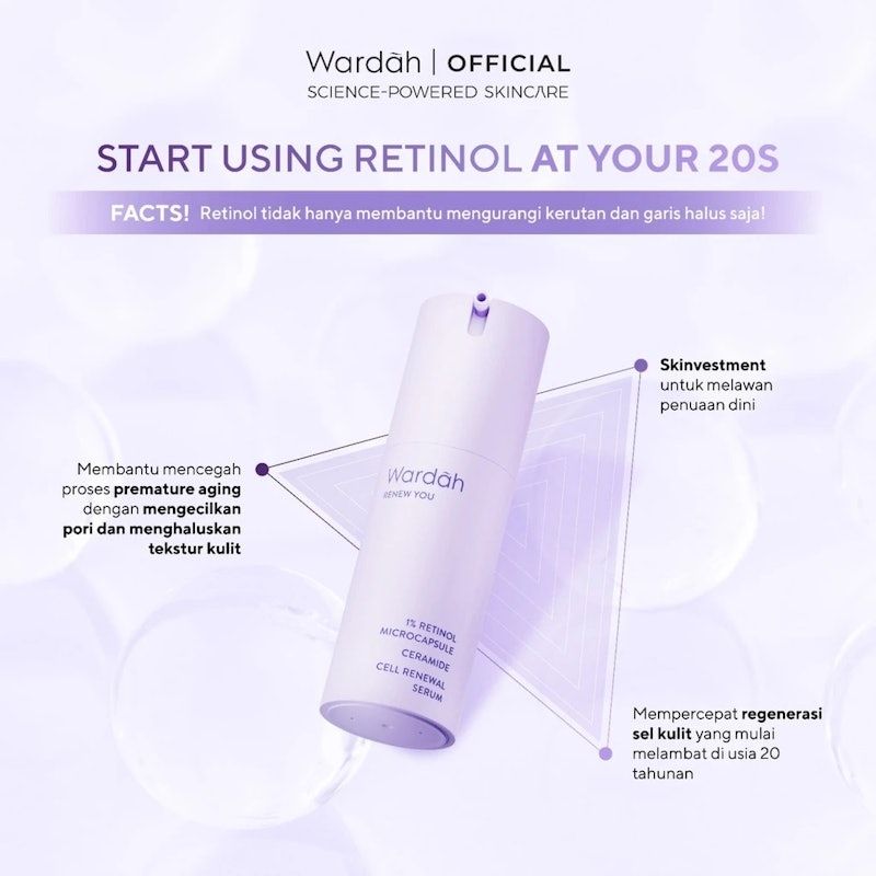 Wardah | Renew You 1% Retinol Microcapsule Ceramide Cell Renewal Serum