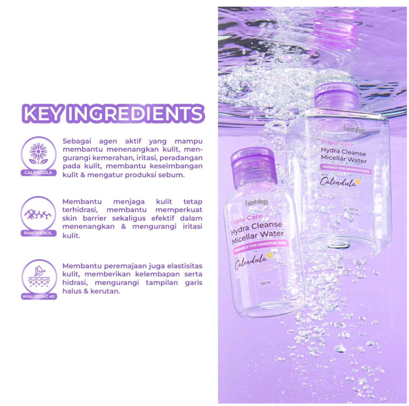 Facetology | Triple Care Hydra Cleanse Micellar Water