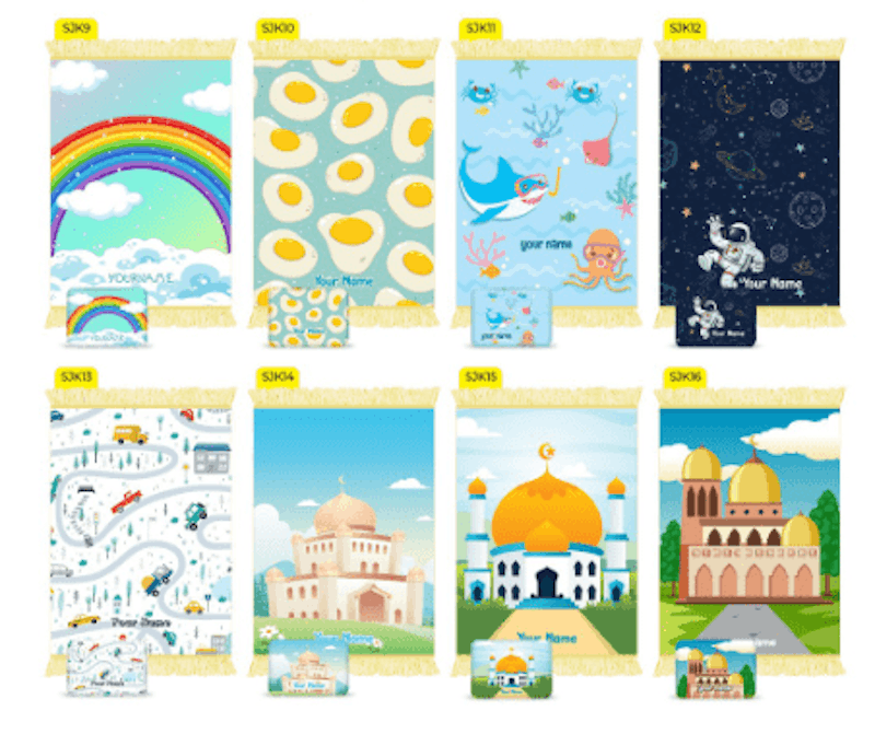 Sajadah Custom Print Nama