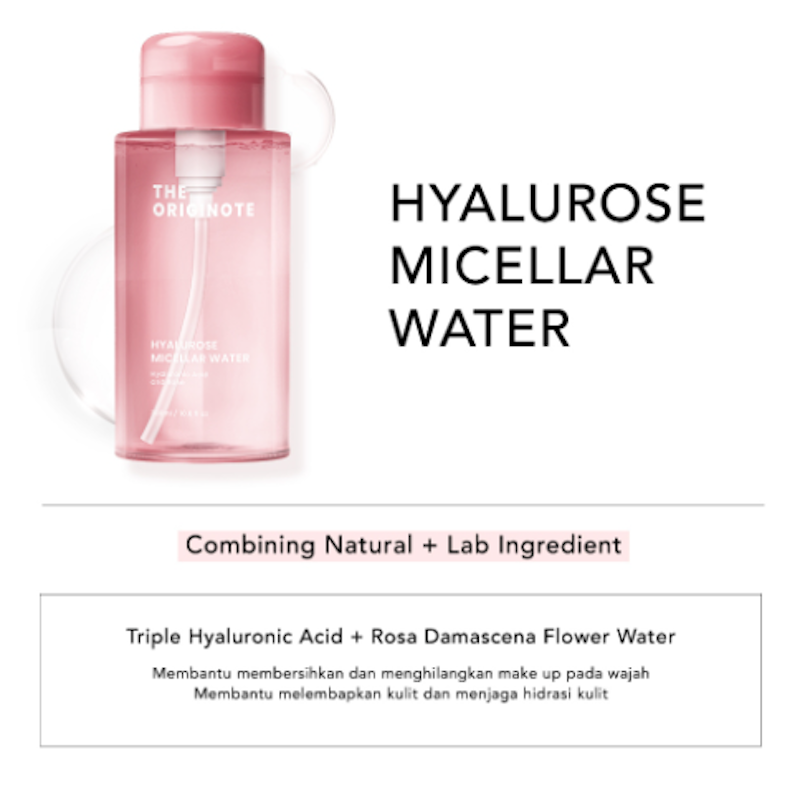 The Originote Hyalurose Micellar Water
