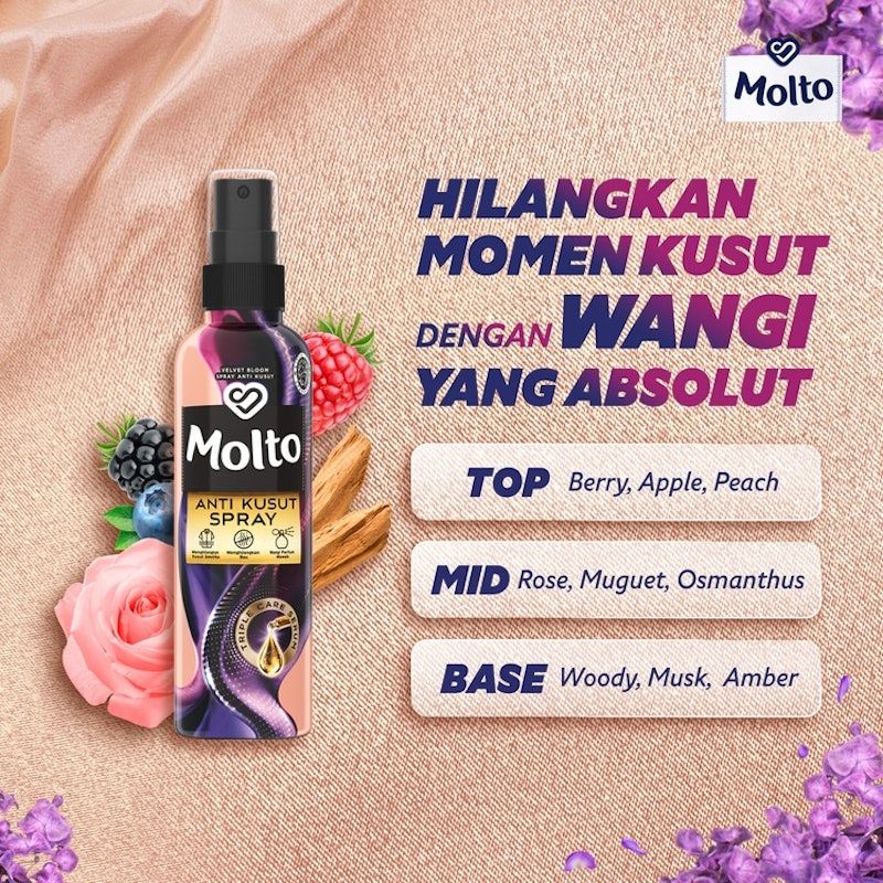 Molto Anti Kusut Velvet Bloom Spray