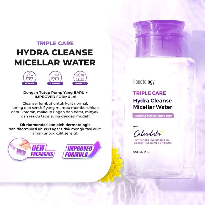 Facetology | Triple Care Hydra Cleanse Micellar Water