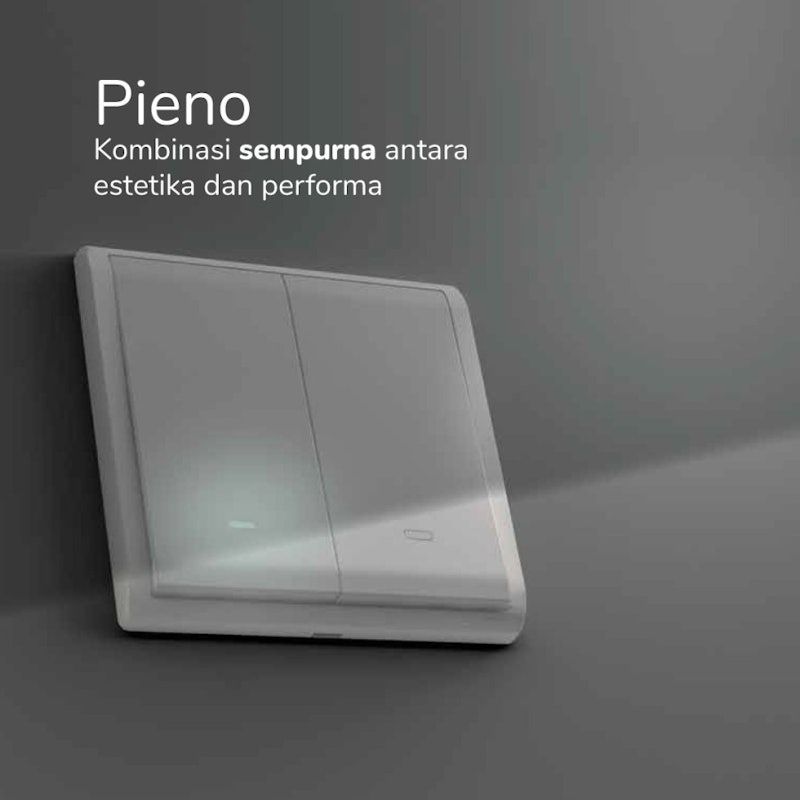 Schneider Electric Pieno Sakelar Lampu 2 Gang 1 Arah