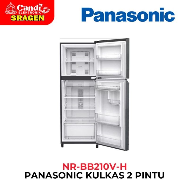 Panasonic | Kulkas 2 Pintu Glory Grey