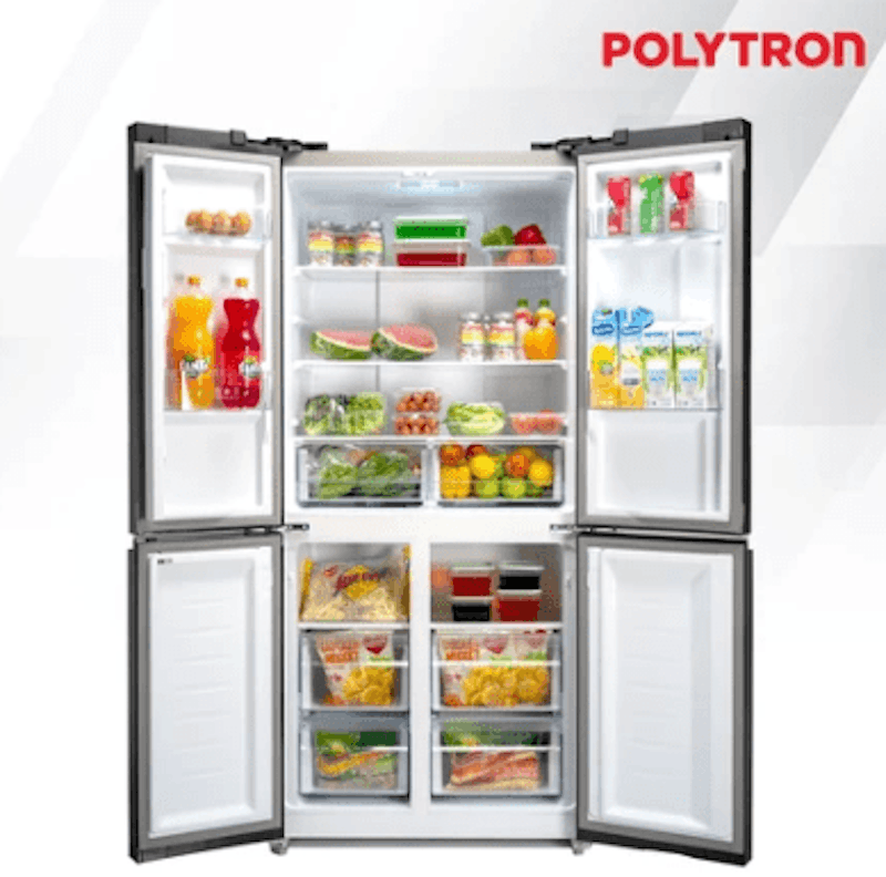Polytron New Belleza Inverter 4 pintu Side by side