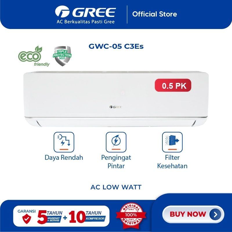 GREE Residential AC C3ES Low Watt Series 0.5 PK