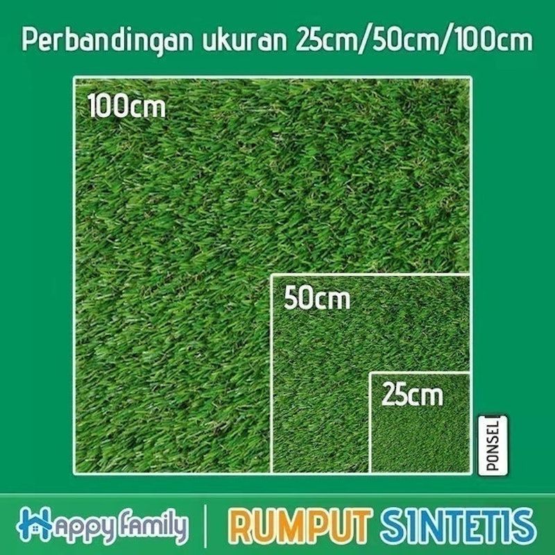 Rumput Sintetis Full Hijau 10 mm