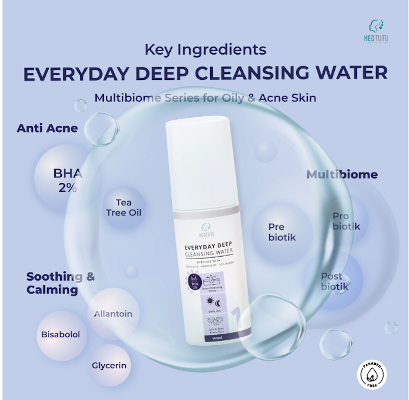 Hedtutu Everyday Deep Cleansing Water