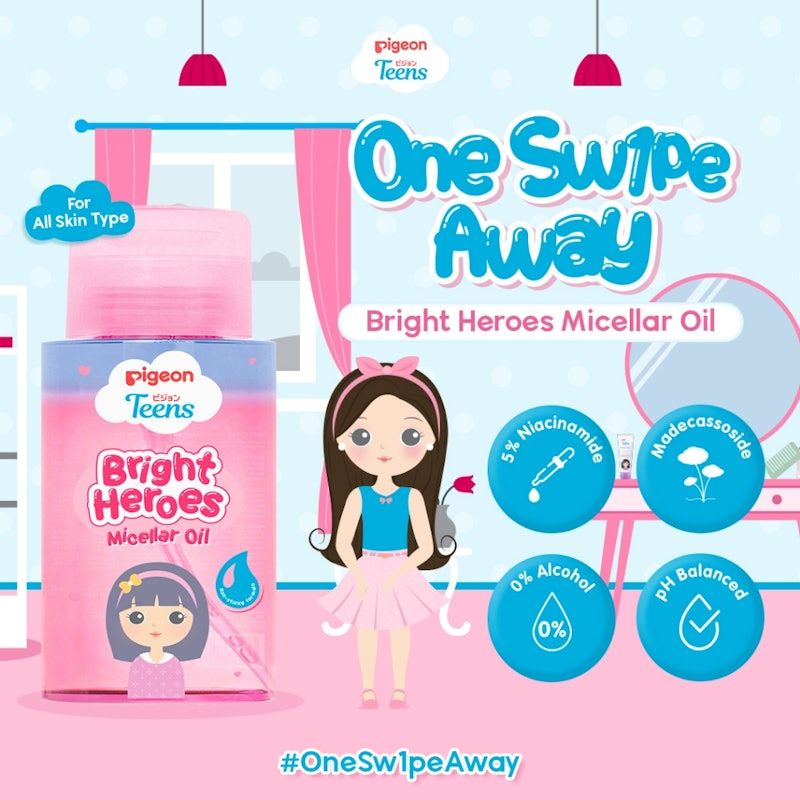 Pigeon | Teens Bright Heroes Micellar Oil