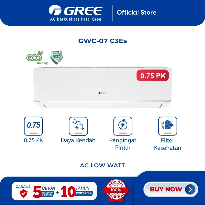 GREE Residential AC C3ES Low Watt Series 0.75 PK