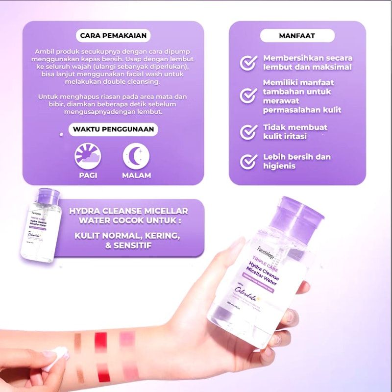 Facetology | Triple Care Hydra Cleanse Micellar Water