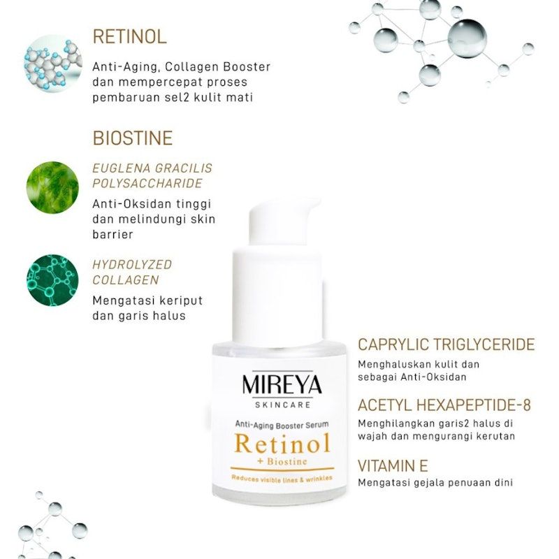 Mireya Retinol + Biostine Anti Aging Booster Serum