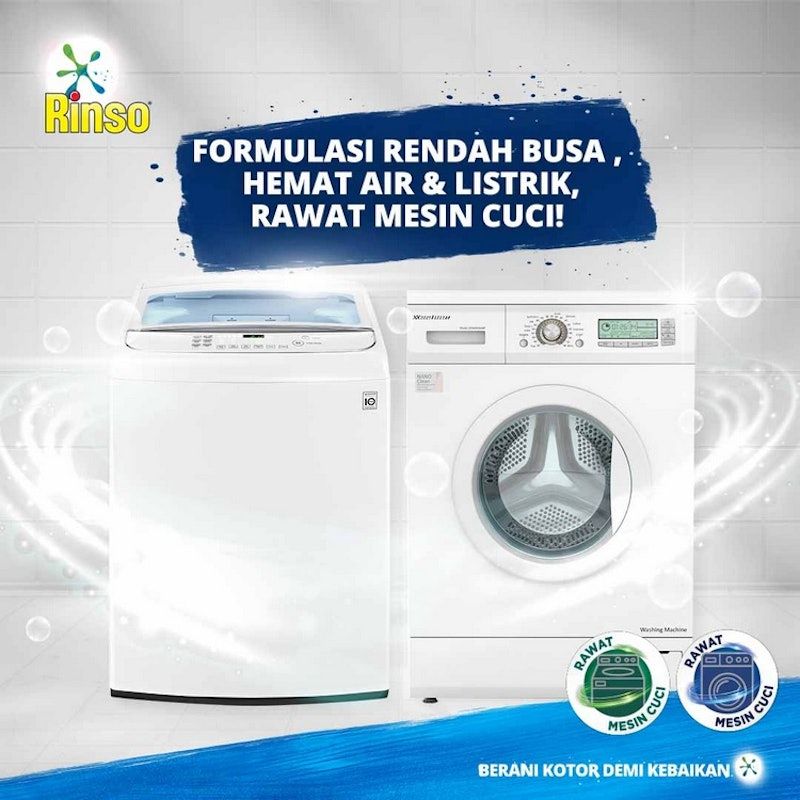 Rinso Matic Mesin Cuci Bukaan Depan