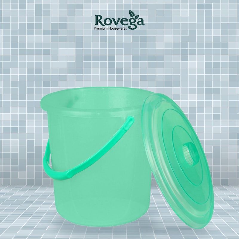 Rovega Ember Plastik / Trans Solid Pail 22 Liter Dengan Tutup Food Grade