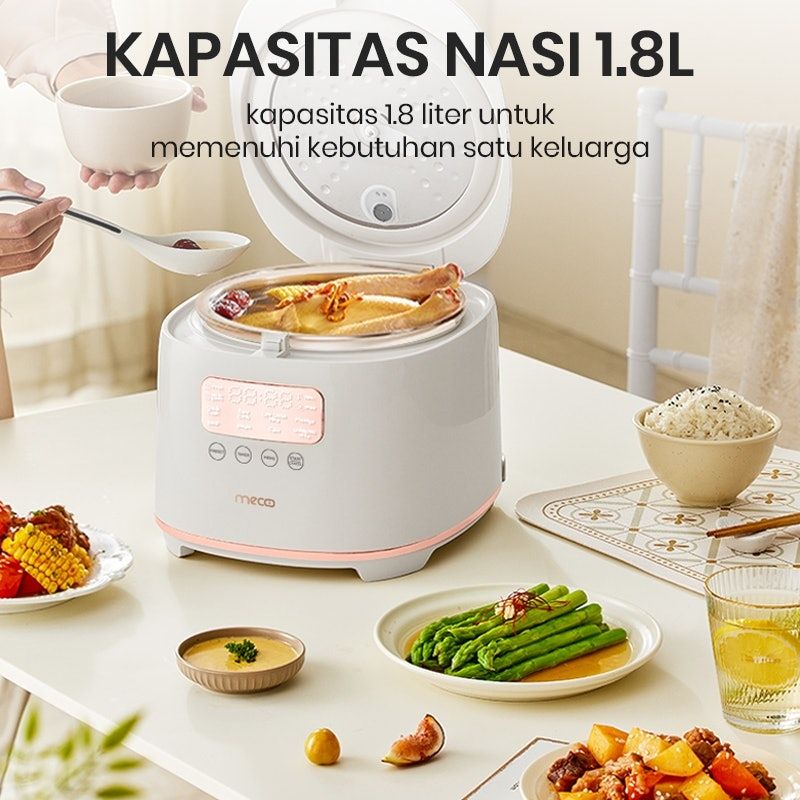 Mecoo Most Aesthetic Rice Cooker UltraWarmth 1.8L
