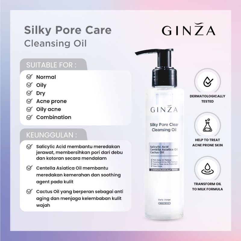 Ginza Silky Pore Clear Cleansing Oil