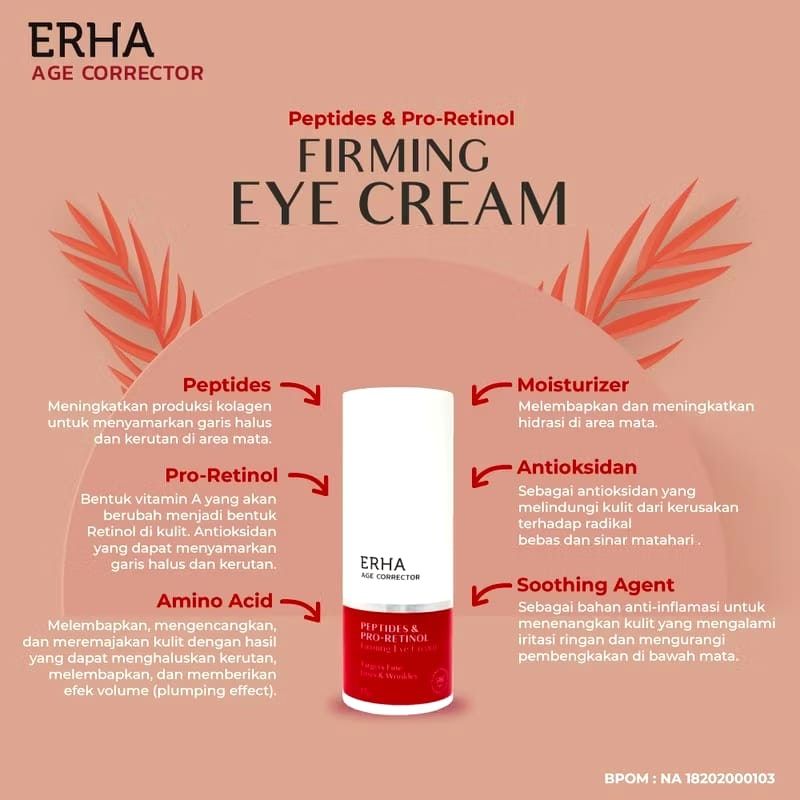 ERHA | Age Corrector Peptides & Pro-Retinol Firming Eye Cream