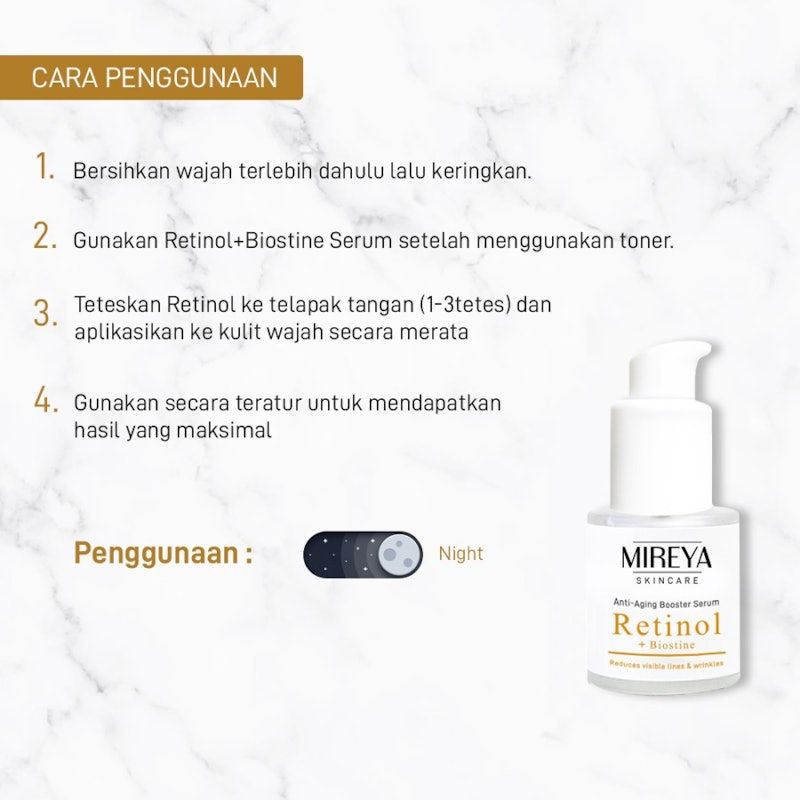 Mireya Retinol + Biostine Anti Aging Booster Serum