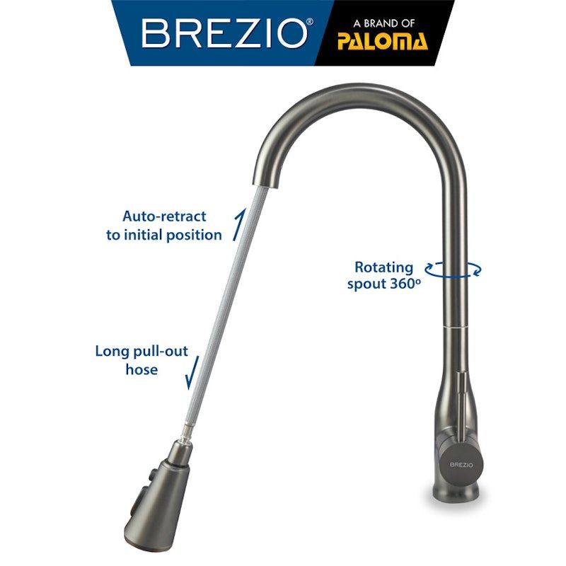 Brezio Bianca Single Lever Sink Tap