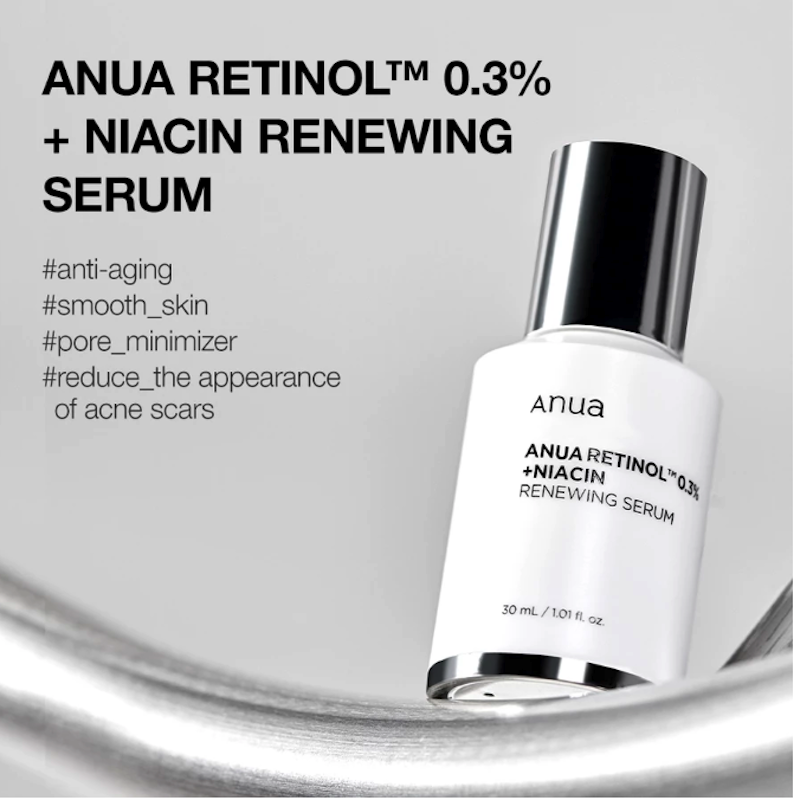 Anua Retinol 0.3% + Niacin Renewing Serum