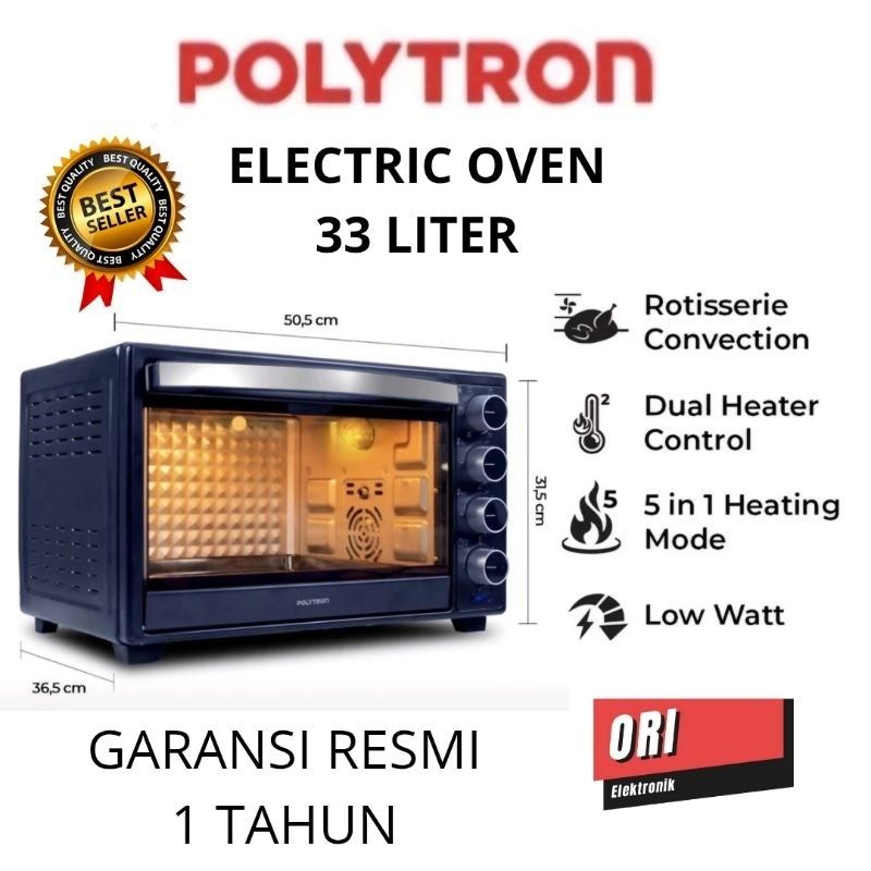 Polytron Oven Listrik 33 Liter