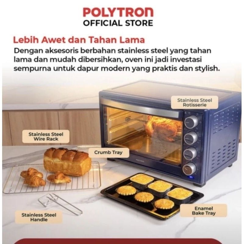 Polytron Oven Listrik 33 Liter