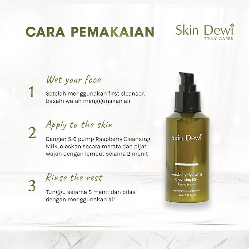 Skin Dewi Raspberry Cleansing Milk