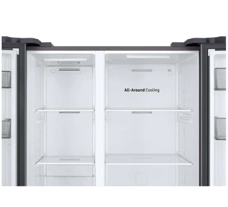 Samsung | 603L Refrigerator SBS SmartThings AI Energy Gentle Silver Matt