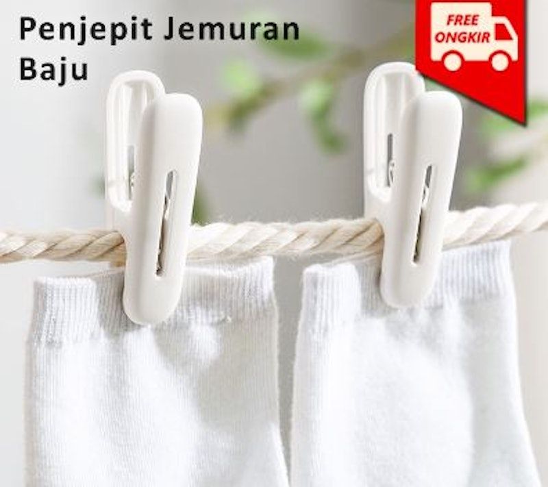 Mono - Penjepit Jemuran Baju Estetik Putih