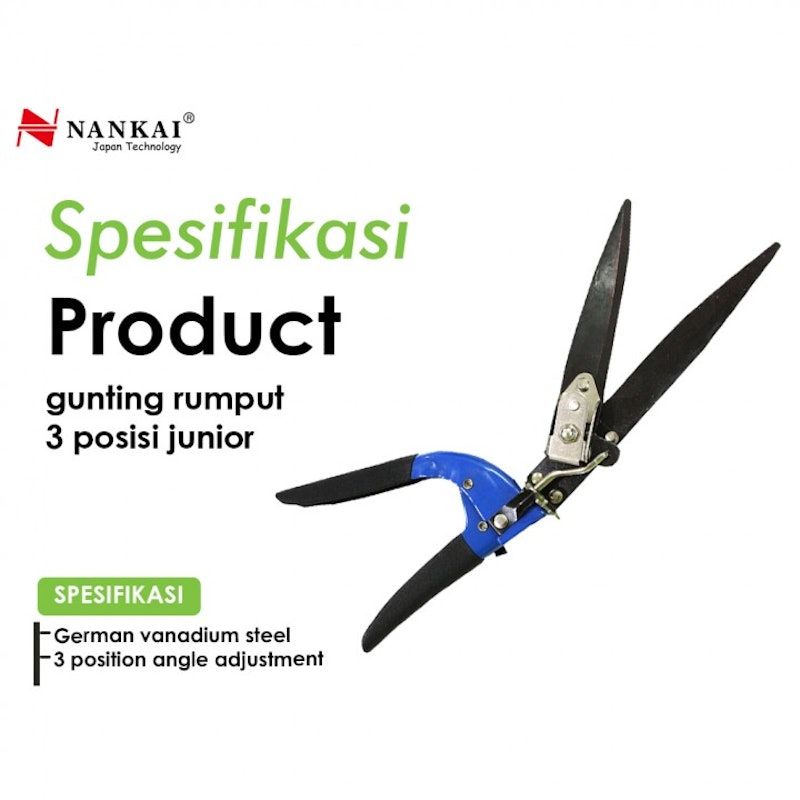 Nankai Tools Gunting Rumput 3 Posisi Junior