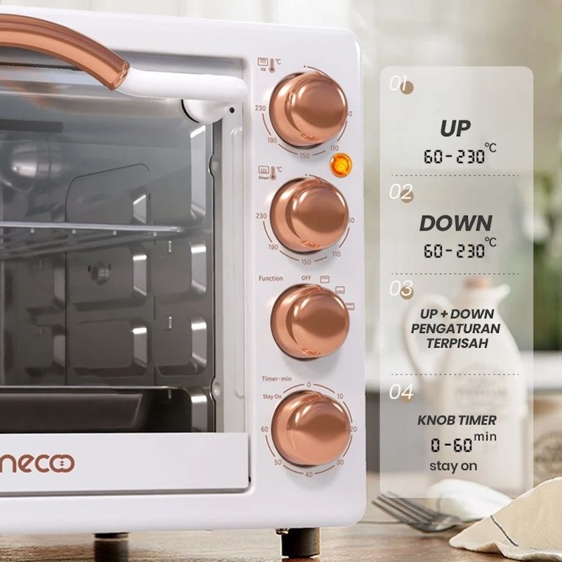 Mecoo Aesthetic Electric Oven 22 Liter