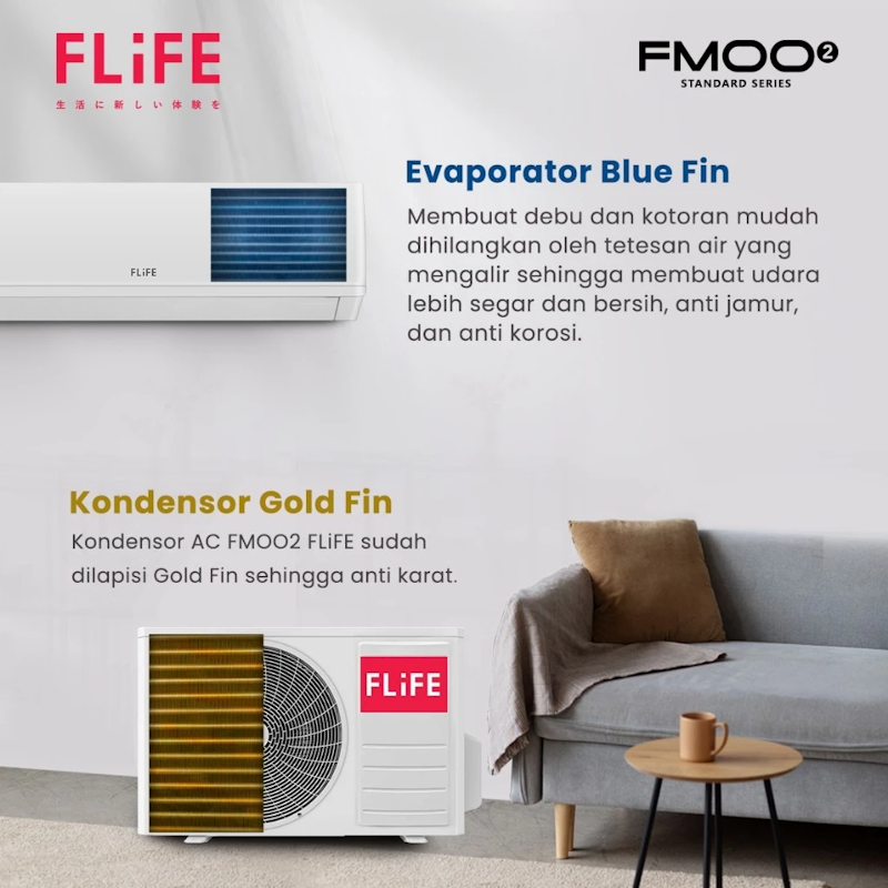 FLIFE Air Conditioner FMOO2 Standard Series 3/4 PK
