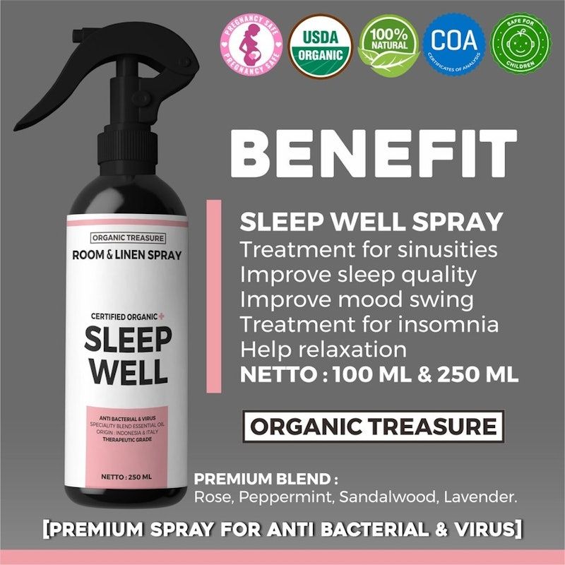 ORGANIC TREASURE Room and Linen Spray Sleep Well