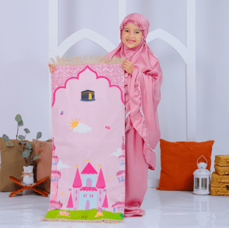 Sajadah Anak Print Anti Slip