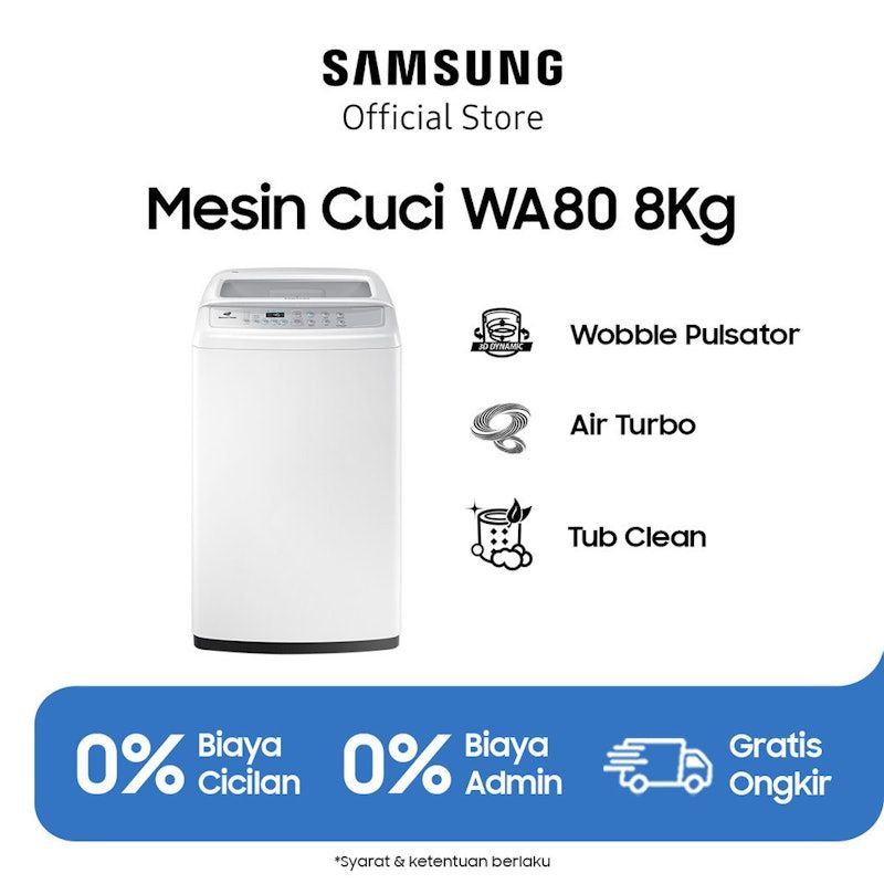 Samsung | 8 kg Laundry Top-load Washer Wobble™ Technology