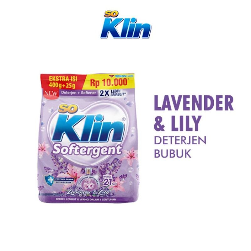Soklin Deterjen Bubuk Softergent Lavender & Lily